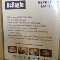 اسپرسوساز bellagio|سماور، چای‌ساز، قهوه‌ساز|تهران, هروی|دیوار