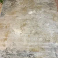 قالی مدرن ماشینی رنگ کرم