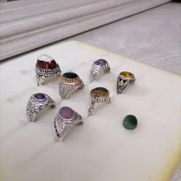 تعدادی انگشتر نقره