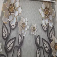 پرده زبرا ۱۲۰عرض ۱۵۰ طول سالم.|پرده، رانر، رومیزی|نظرآباد, نظرآباد|دیوار