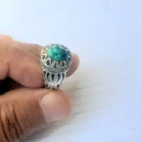 انگشتر نقره نگین فیروزه|جواهرات|بم, |دیوار