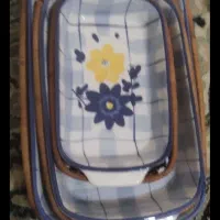 تابه گل پنبه ای گل آبی