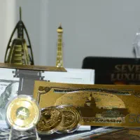 دلار و یورو سینمایی و تزئینی و روکش طلا کلکسیونی|کلکسیون سکه، تمبر، اسکناس|تهران, وردآورد|دیوار