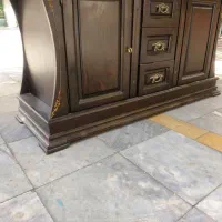 ۲ عدد کنسول برنز کاری بسیار شیک تمام چوب و عالی|بوفه، ویترین، کنسول|تهران, خانی آباد نو شمالی|دیوار