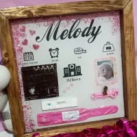 تابلو استند نوزاد رزین|تابلو، نقاشی، عکس|بیرجند, |دیوار