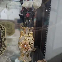 دکوری قو و گلدان طلایی|مجسمه، تندیس، ماکت|اردبیل, |دیوار