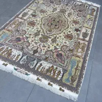 فرش دستباف (بساک)۴ متری ۶۰ رج نامی تبریز|فرش|مشکین‌دشت, |دیوار