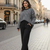 ست بافت و شلوار|لباس|سیرجان, |دیوار