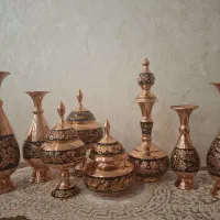ظروف مسی الماسه شده اصفهان|صنایع دستی و سایر لوازم تزئینی|اندیشه, اندیشه فاز ۱|دیوار