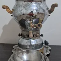 سماور با سینی و کاسه
