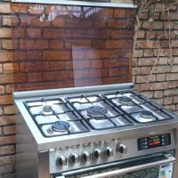 اجاق گاز استیل تکنو ایتالیا مجهز به کانوکشن درحدنو|اجاق گاز و لوازم برقی پختوپز|تهران, کاج|دیوار