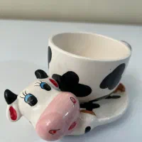 فنجان و نعلبکی فانتزی طرح گاو