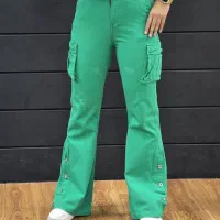 شلوار کتان بوت گات دمپا دکمه|لباس|قم, هفت تیر|دیوار