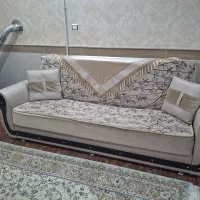 مبل راحتی تختخوابشو هشت نفره پارچهای