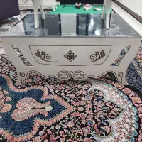 میز جلو مبلی با دوتا عسلی بدون خط خش در حد نو|مبلمان خانگی و میز عسلی|کاشان, فاز ۲ ناجی آباد|دیوار