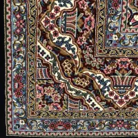 ۲ تخته فرش زمینه سورمه ای ستاره کویر یزد|فرش|همدان, |دیوار