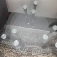 سه عدد میز عسلی شیشه ای