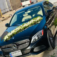 گل کاری،تزئین،ماشین عروس،دیزاین،گل ارایی