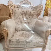 مبل تمام سلطنتی ۷ نفره تمام راش منبتی میز عسلی