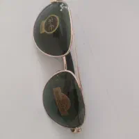 عینک آفتابی دودی شیشه سنگ ری بن UV400 دسته فنری