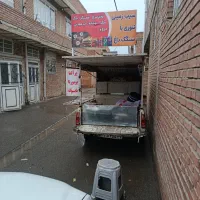 پیکان وانت با باربند سیب زمینی  فر و وسایل و....