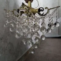 لوستر برنز ۴شاخه|لوستر و چراغ آویز|قم, پردیسان|دیوار