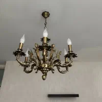 لوستر ۶ شاخه برنز.جفت