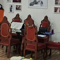 مبلمان استیل ۷ نفره و ناهارخوری ۶ نفره با چوب گردو|مبلمان خانگی و میز عسلی|تهران, شهرک چیتگر|دیوار