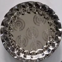 سینی استیل  تک نفره سایز 35 کنگره دار