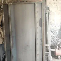 درب حیاط ساده وگلدار