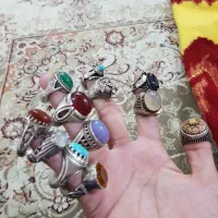 انگشترنقره قدیمی مهر دار معاوضه ۱۵۰ گرم|کلکسیون اشیاء عتیقه|خرم‌آباد, |دیوار