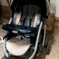 کالسکه ۸ چرخ خارجی گراکو کاملا تاشو با یه دکمه