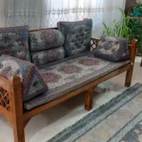 تخت سنتی مبل گره چینی نیمکت چوبی باغ منزل حیاط|مبلمان خانگی و میز عسلی|سبزوار, امیریه|دیوار