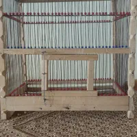 قفس سهره و قناری دست بافت چوبی سایز4