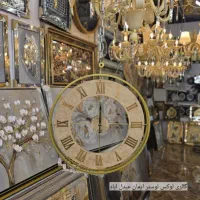پخش ساعت دیواری مدرن کرم طلایی مدرن مینیمال ساده