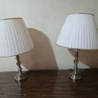 آباژور فلزی شامپاینی سالم تکی هم فروخته میشود|چراغ خواب و آباژور|اردبیل, |دیوار