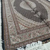 فرش دستبافت۶ متری ماهی ۴۰ رج سرمه ای