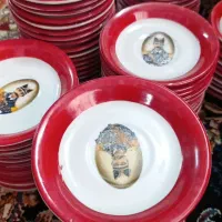 بشقاب کوچک زیرخرما یا شیرینی 75عدد|کلکسیون اشیاء عتیقه|بروجرد, |دیوار