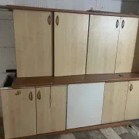کابینت بدنه فلزی درب mdf
