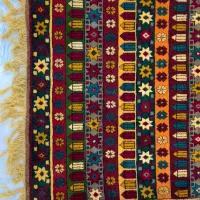 قالیچه دستبافت پرز بلند کاملا سلامت