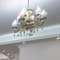 ۴ عدد لوستر برنز شیک در حد نو