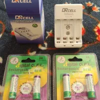 شارژر دسته ایکس باکس همراه ۴ عدد باطری شارژی