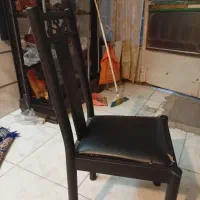 میز ناهار خوری فلزی ۶نفره با ۴صندلی