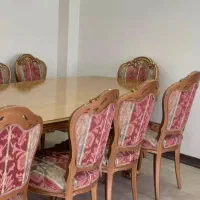 مبلمان فرانسوی ۹ نفره + ناهار خوری ۱۰ نفره + بوفه|مبلمان خانگی و میز عسلی|تهران, ظفر|دیوار