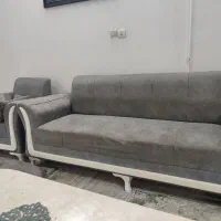 مبل هفت نفره همراه جلو مبلی سالم