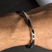 دستبند نقره ای مردانه