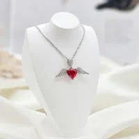گردنبند نقره خاص پرفروش بال فرشته پر دار ۲۱-۳۲