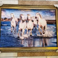 تابلو فرش طرح اسب  ۱۱۲ در ۸۲ عمده ای