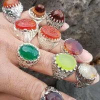 انگشتر مردانه  عقیق طبیعی