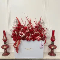باکس گل شمع برا روز مادر،تولد،نوزاد و یلدا|گل و گیاه طبیعی|تهران, شهرک ولیعصر شمالی|دیوار